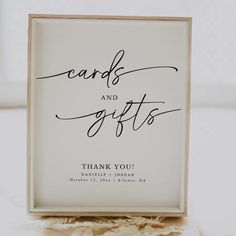 Elegant Modern Minimalist Cards And Gifts Sign Cards And Gifts Sign, Minimalist Cards, Wedding Card Design, Gifts Sign, Wedding Welcome Signs, Cards Sign, Bridal Shower Decorations, Create Sign, Wedding Welcome