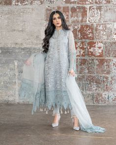 Pakistani Suits Party Wear, Pakistani Party Wear Dresses, Lace Dress Design, Pakistani Party Wear, Royal Wedding Dress, Traditional Indian Dress, Pakistani Suit, Pakistani Fancy Dresses