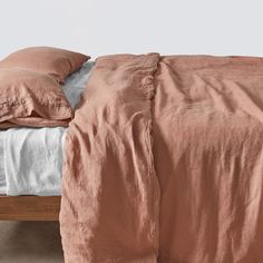 rose Pink Linen Duvet Cover, Pnw Farmhouse, Cool Bedroom, Duvet Cover Full, The Citizenry, Earthy Hues, Linen Duvet Cover, Linen Sheet Sets, Full Duvet Cover