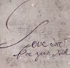 graffiti written on the side of a building with writing in black ink that says, we will face your soul