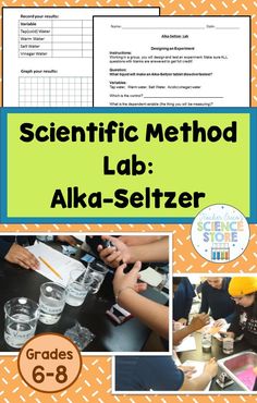 the scientific method lab with pictures and text