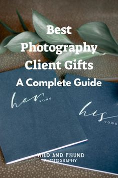 two books with the title best photography client gifts a complete guide