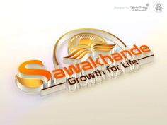 the logo for swakhande growth for life is shown in gold and orange