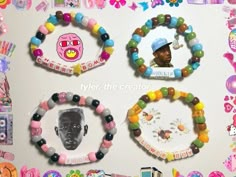 Tyler The Creator Album Cover, Themed Bracelets, Tyler The Creator Wallpaper, Diy Kandi Bracelets, Pony Bead Bracelets, Diy Kandi, Bracelets Etsy, Kandi Bracelets, Bead Charms Diy