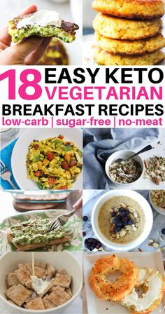 Keto Recipes No Meat, Vege Breakfast Ideas, Vegan Keto Breakfast Recipes, Keto Vegetarian Recipes Breakfast, Low Carb Vegan Breakfast Recipes, Low Carb Vegetarian Recipes Breakfast, No Meat Keto Recipes, Low Carb No Meat, Easy Keto Vegetarian Recipes