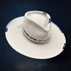 City Slicker Fedora in Beige with Feather Blue Patchwork And Band – sweetearing Blue Rodeo Hat Bands, Blue Country Fedora Hat, Blue Fedora Country Style Hat, Blue Country Style Fedora Hat, Blue Wide Brim Fedora For Country Events, Blue Wide-brim Fedora For Country Events, Blue Western Fedora With Wide Brim, Western Blue Fedora Hat, Blue Western Hat Bands For Spring