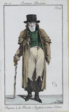 Regency Man, Regency Fashion Plates, Regency Clothing, Regency England, Best Costume Design