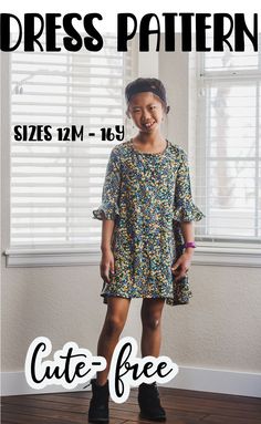 Child Dress Patterns, Free Teen Dress Pattern, Free Twirl Dress Pattern, Girls Shift Dress Pattern Free, Girls Tunic Dress Pattern, Easy Girls Dress Pattern Free, 3t Dress Pattern Free, Girls Jumper Pattern Free, Easy Girl Dresses To Sew