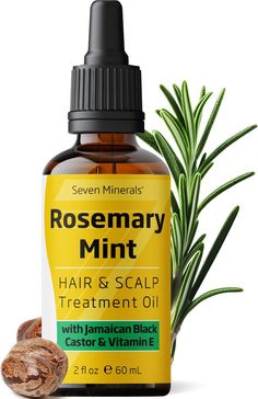 PRICES MAY VARY. ✅ THICKER, STRONGER, LONGER HAIR - Our Rosemary oil for hair growth was carefully blended to treat your hair & scalp to the natural ingredients it craves. Reducing hair breakage, revitalizing scalp health, minimizing hair fall, and promoting new growth. ✅ REVIVE YOUR HAIRLINE - With regular Rosemary Oil use, countless people have noticed their receding hairlines and thinning edges begin to fill in, showcasing visible signs of regrowth. ✅ FORTIFIED WITH JAMAICAN BLACK CASTOR OIL Rosemary Oil For Hair Growth, Softer Hair, Hair For Men, Stop Hair Breakage, Rosemary Oil For Hair, Oil For Hair Growth, Mint Hair, Best Hair Care Products, Jamaican Black Castor Oil