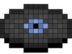 an image of a black and blue object that looks like it is made out of squares