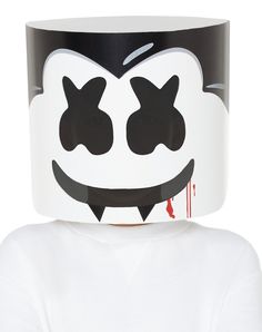 Play up your dark side in this official Vampire Marshmello Half Mask! Dress up as your favorite DJ/producer with a vampiric twist when you wear this fun mask that's sure to be a hit at Halloween or any time. Officially licensed Dimensions: 10.5" H x 11" W x 5" D Material: Plastic, mesh Care: Spot clean Imported Vampire Mask Kids, Plastic Mesh, Half Mask, Halloween Masks, Spirit Halloween, Dark Side, Costume Accessories, Pop Culture, Dj