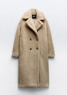 Great shopping ideas for ZARA EXTRA-LONG FAUX SHEARLING COAT STRAW NEW FW24 SIZES XS-XXL REF. 1255/700, Womens Coats Jackets Leisure Wear Women, Winter Wardrobe Essentials, Faux Shearling Coat, Long Overcoat, Collars For Women, Shearling Coat, Dress With Cardigan, Casual Fits, Winter Wardrobe