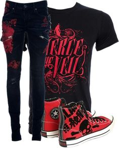 Mode Rockabilly, Band Outfits, Cooler Look, Punk Outfits, Pierce The Veil