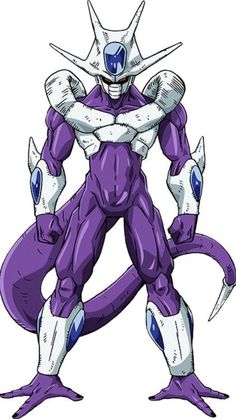 an image of a cartoon character with purple and white skin, holding his arms out