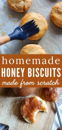 homemade honey biscuits made from scratch