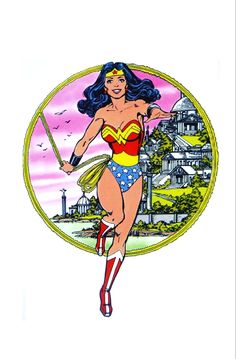 Wonder Woman JLA Postcard George Perez Art, Wonder Woman Costumes, Superhero Women, Comic Book Costumes, Batman Comic Books, Comic 8, Children's Comics, Wonder Woman Art, Amazon Warrior