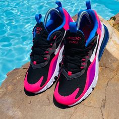 New Women’s Nike Air Max 270 React Size 8 Are Stain And Smoke Free. Comes In Original Nike Box. Our Policy Is To Ship Same Or Next Day. Nike Describes This Shoe As “Black/ White-Hyper Pink” Buy Also Has Purple Trim On Sides And Back. Please Message Us For Any Questions! Reasonable Offers Are Considered Thanks For Checking Out Our Site. 6.5y=8 Women’s Purple Air Max Cushioning Sneakers In Athleisure Style, Purple Athleisure Sneakers With Air Max Cushioning, Dynamic Purple Running Shoes With Air Max Cushioning, Purple Sneakers With Air Max Cushioning For Jogging, Nike Air Max 270 React, Air Max 270 React, Nike Shoes Air Max, New Nike Air, Air Max 270