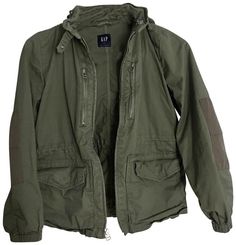 Olive Green Jacket, Jacket With Pockets, Green Jacket, Lightweight Jacket, Gap, Second Hand, Luxury Fashion, Green