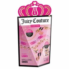 Unlock your little one's artistic potential with this fun Make It Real Juicy Couture Chic Links DIY Jewelry Kit. FEATURES Gold, lavender, pale pink, fuchsia, and black links are accompanied by gold chains, clasps, and locket charms to help young designers create the trendiest jewelry Makes an excellent gift!WHAT'S INCLUDED 1 Locket, 1 Acrylic Charm, 3 Lobster Clasps, 1 Pair of Breakaway Buckles, 195 Assorted Plastic Links, 2 Chains, 6 Jump Rings, 1 Piece of Tape, 1 Instruction SheetDETAILS Age: Jewelry Kit, Diy Jewelry Kit, Kids Holiday Gifts, Juicy Couture Charms, Jewelry Making Kit, Jewelry Kits, Locket Charms, Boy Accessories, Signature Jewelry