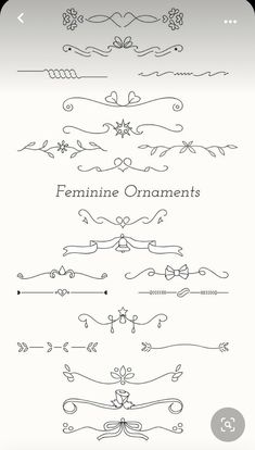 the different types of hand drawn ornaments