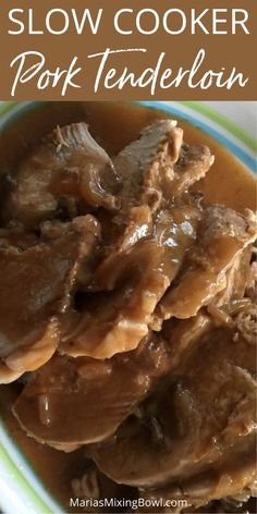 slow cooker pork tenderloin is an easy and delicious recipe