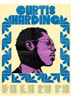 the poster for curtis harbling's concert