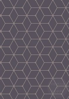 an abstract geometric design with lines and dots on a gray background that looks like hexagonal grids