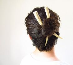 10 Japanese Hairstyles With Sticks Miss Moss, Elk Antler, Under Your Spell, Elk Antlers, Hair Fork, Japanese Hairstyle, Good Hair, Organic Hair