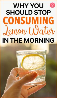 Image of woman holding a glass of lemon water. Harmful to drink in the morning Benefits Of Hot Lemon Water Mornings, Best Way To Drink Water, Healthy Lemon Water Recipe, Morning Drinks Healthy Lemon Water, Is Lemon Water Good For You, Benefits Of Warm Lemon Water Mornings, Lemon Salt Water In The Morning, Lemon Water Morning Routine, Benefits Of Drinking Hot Lemon Water