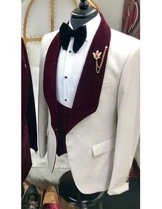 Men Suits Wedding, Prom Dinner, Wedding Dresses Men Indian, Burgundy Tuxedo, Man Blazer, Wedding Suits Groom, Wedding Dress Men, White Tuxedo