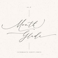 the handwritten font that is used to create an elegant script