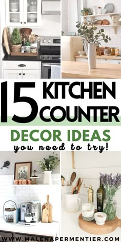 the top five kitchen counter decor ideas you'll need to try in this year