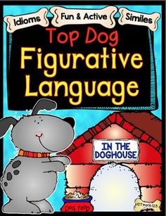 a sign that says top dog and is in front of a doghouse