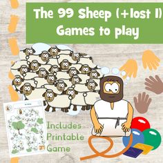 the 99 sheep lost game to play with hands and feet, including an image of a man