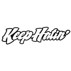 the word keep fit written in black and white ink on a white background with an arrow