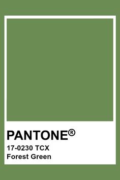 the pantone green color is shown