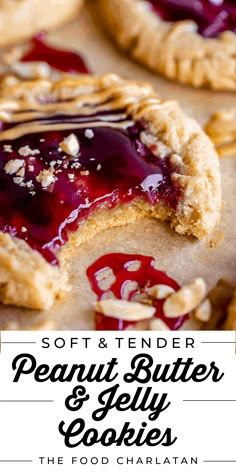 soft and tender peanut butter jelly cookies are the perfect dessert for any holiday party or special occasion