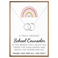 a card with two rings on it that says, thank you for all you do