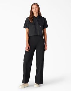 Affordable Button-up Workwear Blouse, Classic Cheap T-shirt For Workwear, Cheap Workwear Shirt With Pockets, Cheap Workwear Shirt With Flap Pockets, Tradie Work Shirts, Cheap Button-up Workwear Bottoms, Cheap Workwear Sets, Cheap Workwear Sets With Pockets, Cheap Dark Wash Tops For Workwear