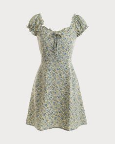 Dress Png, Looks Street Style, Grad Dresses, Smocked Dress, Puffy Sleeves, Looks Vintage, Floral Mini Dress, Look Cool, Look Fashion