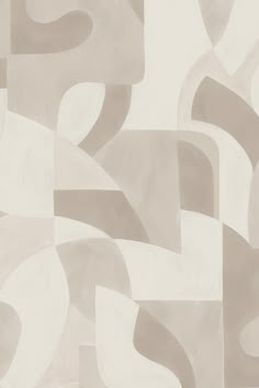 an abstract wallpaper design with grey and white shapes in shades of gray, beige and light brown