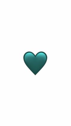 a green heart on a white background