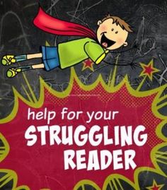 a poster with the words help for your struggling reader