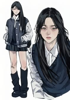 Charectors Design Idea, Webtoon Style Drawing, Asian Oc Art, 2 Artists 1 Base, Webtoon Artstyle, Oc Digital Art, Female Digital Art, Webtoon Inspiration, Webtoon Characters