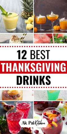 A traditional Thanksgiving feast is not complete without a few festive drinks! Here are some of our favorite Thanksgiving drinks to help get you in the holiday spirit. From non alcoholic Thanksgiving drinks to alcoholic Thanksgiving drinks, there are plenty of Thanksgiving beverages for everyone.