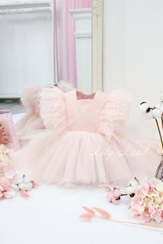 Birthday baby dress Blush baby dress Toddler dress Baby dress with feathers Short baby dress Puffy baby dress First birthday dress  Girl birthday dress Baby girl birthday Flower girl dress  Ostrich feathers baby dress  Birthday girl dress  Birthday baby dress Christmas baby dress Baby dressThis is WOW beautiful short puffy baby girl dress with feathers have very original fashionable design and made of high-quality tulle will be perfect for any celebration... birthday, wedding, parties, Christmas Summer Tulle Dress With Feather Trim, Pink Tulle Dress With Feathers, Pink Feather Trim Wedding Dress, Princess Style Tutu Dress With Feather Trim For Party, Pink Ruffled Fairy Dress For Baptism, First Birthday Fairy Dress With Tulle And Ruffles, First Birthday Tulle Fairy Dress With Ruffles, First Birthday Fairy Dress With Ruffles And Tulle, Tulle Fairy Dress With Ruffles For First Birthday