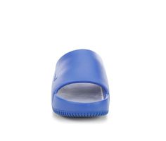 Engineered with lightweight materials, these slides provide a comfortable and easy slip-on experience. Whether you're recovering from an intense workout, or taking it easy by the pool, embrace your feet in calm, cool comfort. Easy slip-on entry, Lightly padded footbed, Textured outsole provides traction, Open toe | Men's Nike Calm Slide Sport Slides Sandals in Game Royal Blue Size 11 Blue Sport Sandals With Arch Support For Sports, Breathable Blue Sport Sandals For Beach, Blue Breathable Sport Sandals For Beach, Breathable Blue Sandals For Vacation, Blue Sport Sandals With Arch Support, Blue Sporty Sport Sandals With Arch Support, Breathable Sporty Slides For Vacation, Sporty Breathable Slides For Beach, Lightweight Slide Flip Flops For Swimming