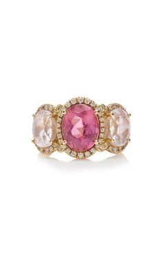 Shop the Pink 18K Yellow Gold Kunzite, Tourmaline Ring by Jamie Wolf and more new designer fashion on Moda Operandi. Adina Reyter, Adult Jewelry, Jules Smith, Pink Tourmaline Ring, Jewelry Luxury, Tourmaline Ring, Fine Jewelry Designers, Pink Ring, Fine Jewelry Collection