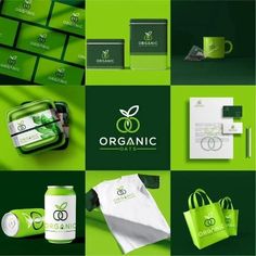 the logo and branding design for organic products