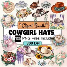 Embark on a odyssey with our "  Cute Cowgirl Hats Clipart " The Cowgirl Hats Collection is here to bring a stylish, western flair to your wardrobe! These hats are designed with the perfect blend of classic cowgirl charm and modern style, making them ideal for outdoor adventures, festivals, or simply adding a fun touch to your everyday look. Each hat in this collection is made from high-quality materials like felt, straw, and leather, ensuring durability and comfort. Choose from a variety of styles, from wide-brimmed hats for sun protection to chic, smaller brim designs for a sleek, fashionable look. Adorned with details like colorful ribbons, decorative studs, and fun embellishments like feathers or rhinestones, these hats bring out the true cowgirl spirit in anyone who wears them. Whether Cute Cowgirl Hats, Hut Clipart, Toddler Cowgirl, Girls Cowgirl Boots, Classic Cowgirl, Hat Clipart, Sheriff Badge, Hats Collection, Cute Cowgirl